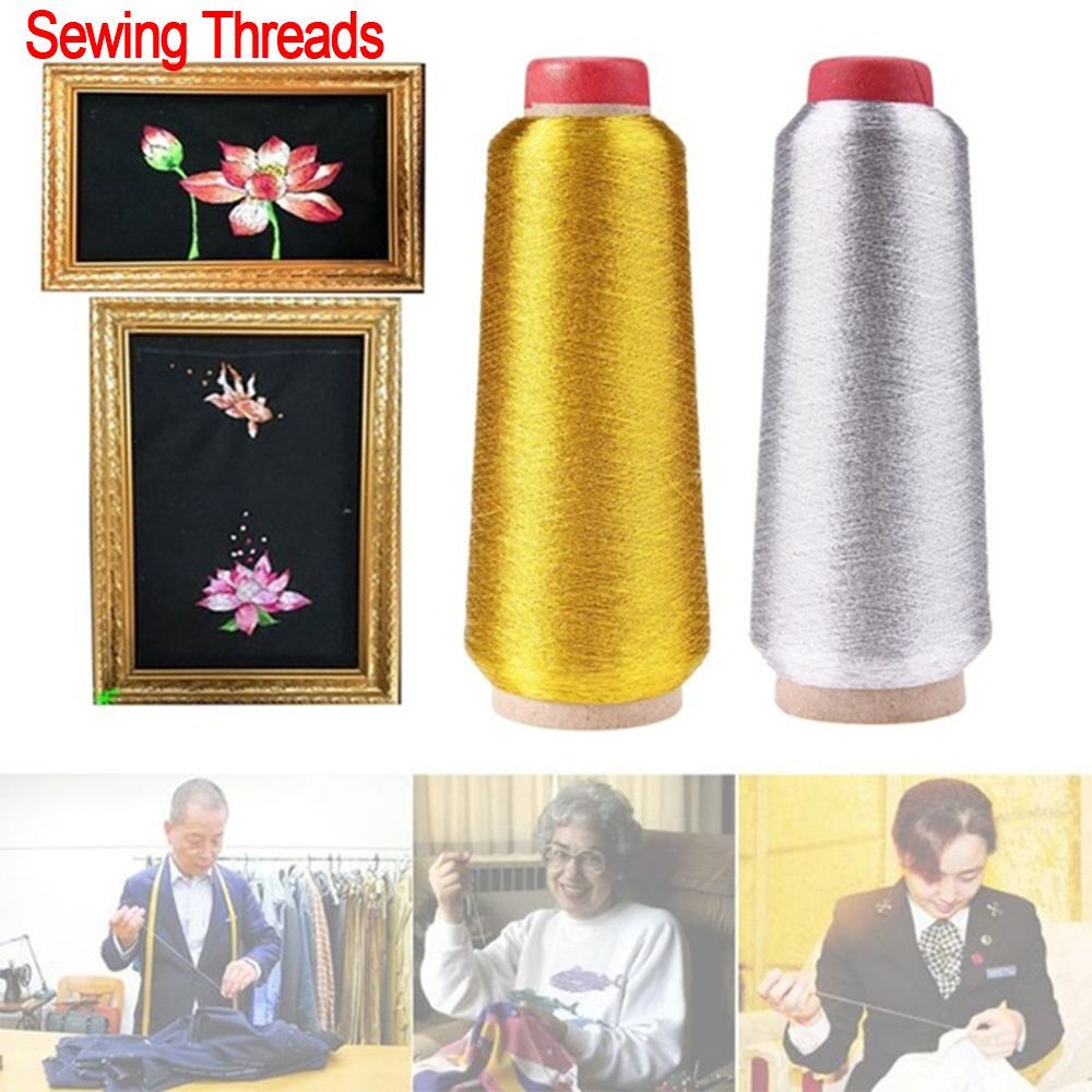 Sewing Thread In Textile - Золотые/серебряные нитки для вышивки, компьютерная нить
