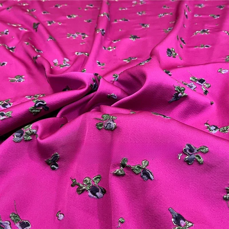 Sewing Thread In Textile - Элегантная золотая нить, 3D-тисненая жаккардовая парчовая