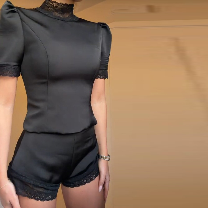 Shoulder Pad Set In - Новые атласные комплекты с кружевной отделкой
