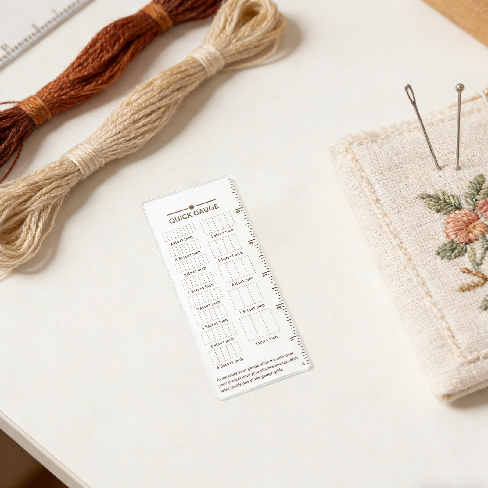 2 шт. акриловых прозрачных изм – обзор и цена Sewing Gauge Ruler