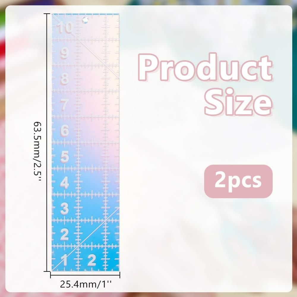 2 шт. акриловый шаблон для кви – обзор и цена Textile Sewing Patterns