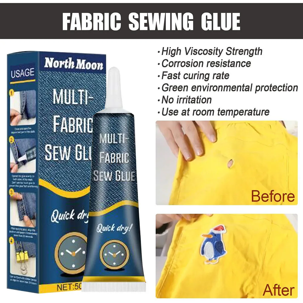 Клей для ткани 50 мл, быстросо – обзор и цена Sewing Technology