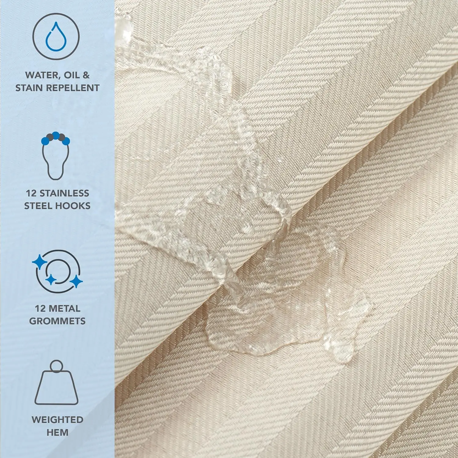 Arkwright Bulk Shower Curtain  – обзор и цена Fabric Weight Set