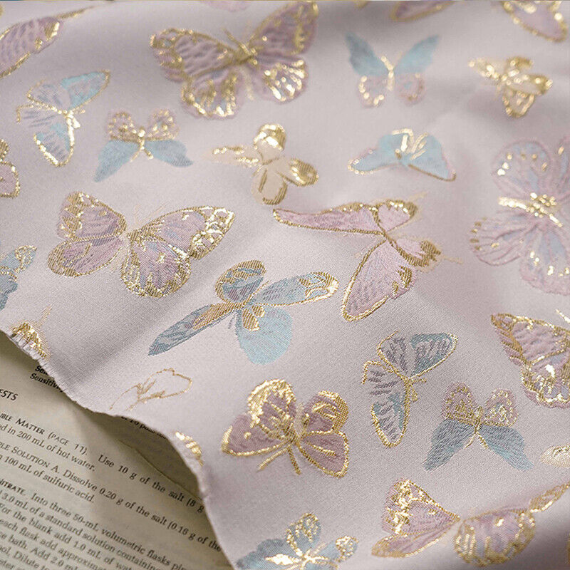 1 м жаккардовая ткань с золото – обзор и цена Sewing Thread In Textile